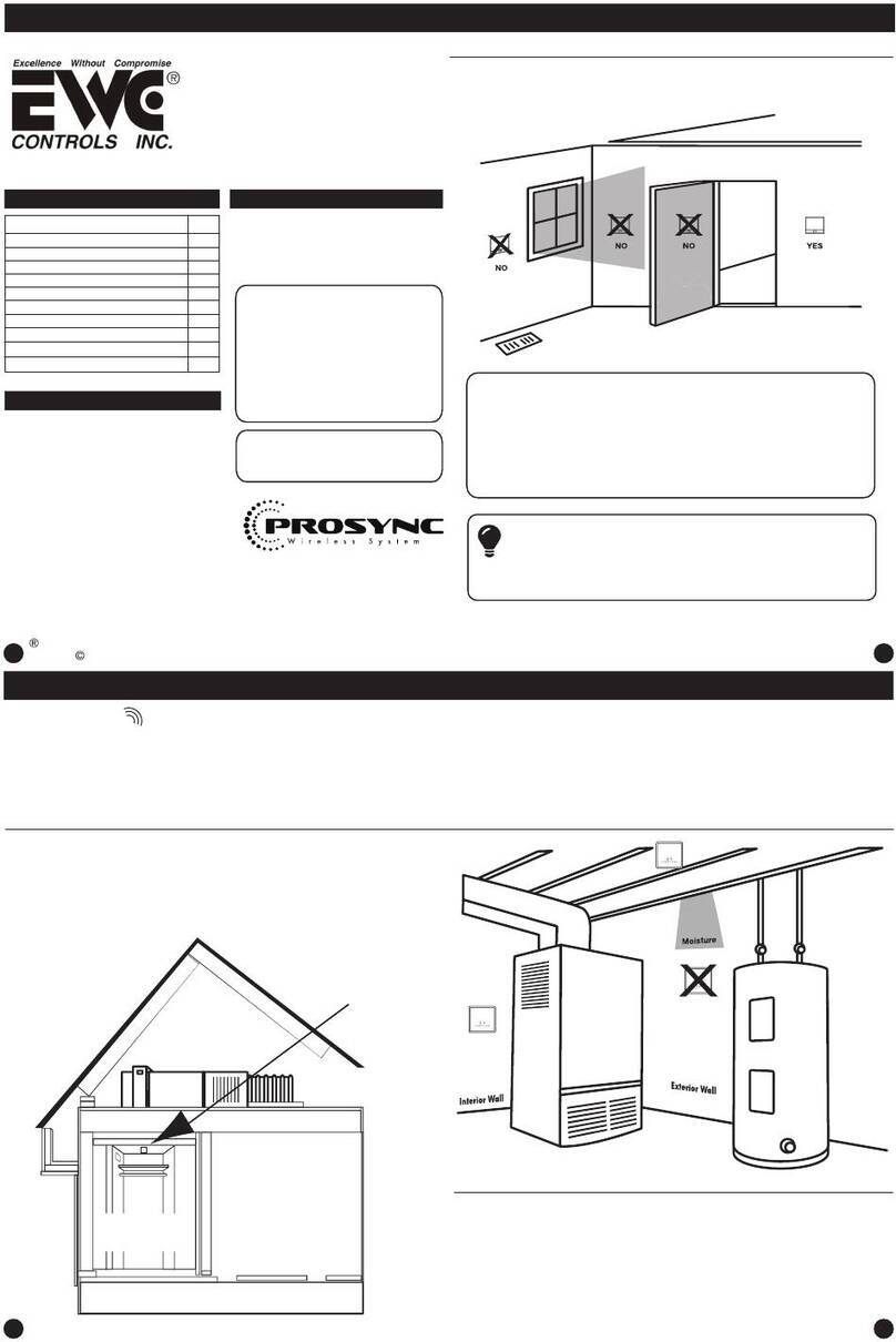 EWC Controls EWT-755WHO installation manual
