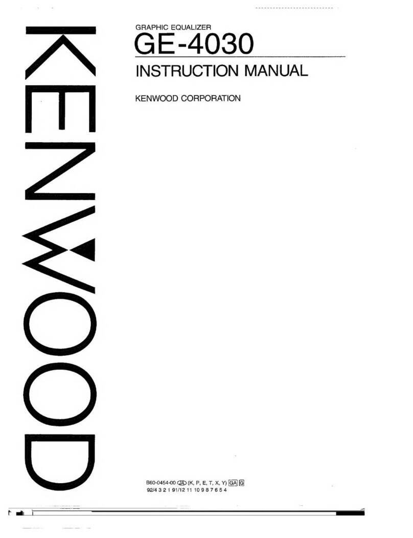 Kenwood GE-4030 User manual