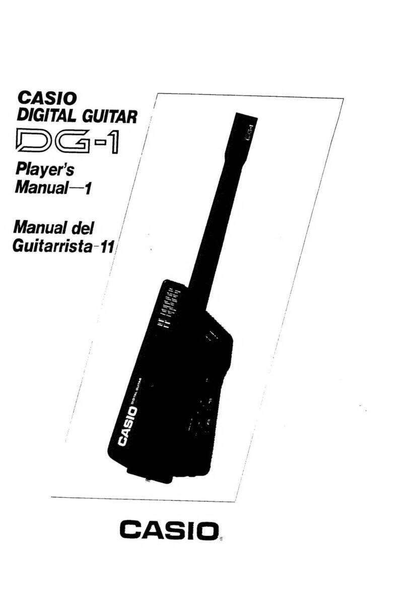 Casio DG-1 Operator's manual