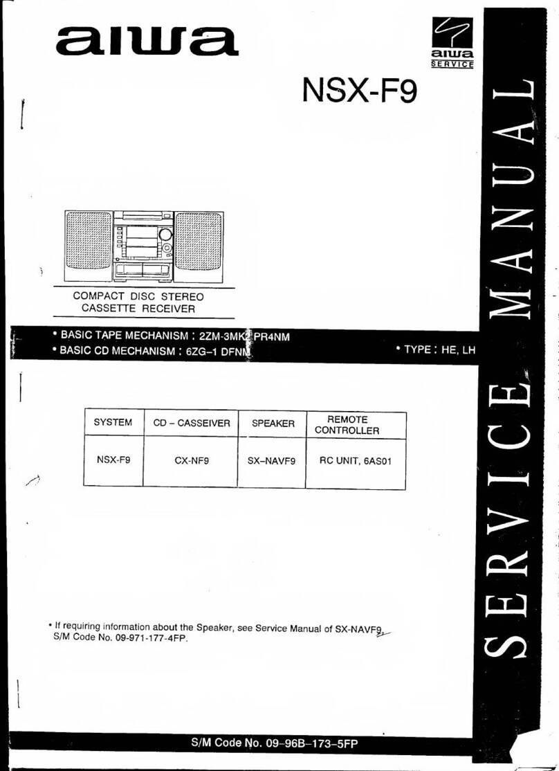 Aiwa NSX-F9 Service manual