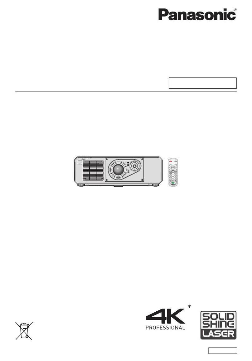 Panasonic PT-FRQ60WU7 User manual