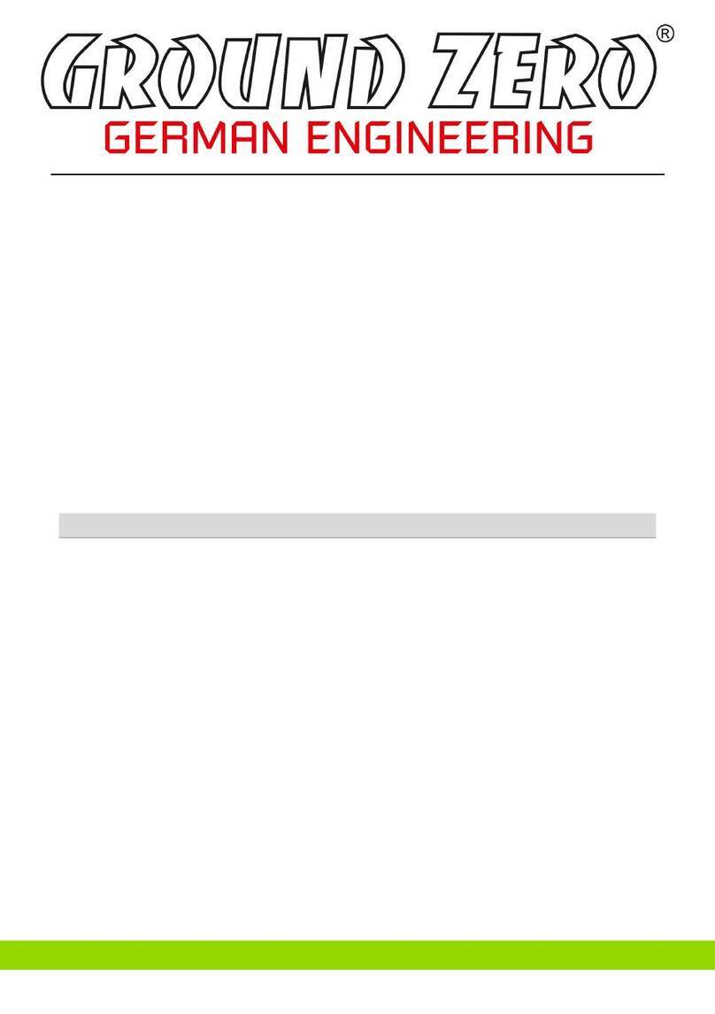 Ground Zero Competition Series owner's manual