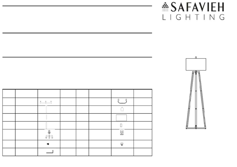 Safavieh Lighting DEISA FLL4101 User manual