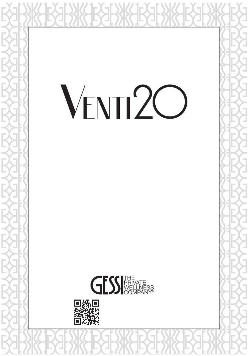 Gessi VENTI20 65172 User manual Gessi VENTI20 65172 User manual