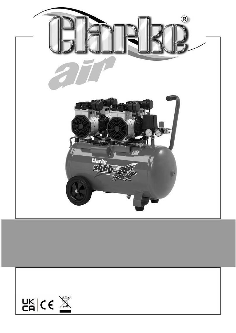 Clarke SHHHAIR MAX 50/350 Operation & maintenance instructions