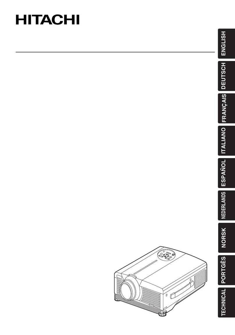 Hitachi CP-X995J User manual