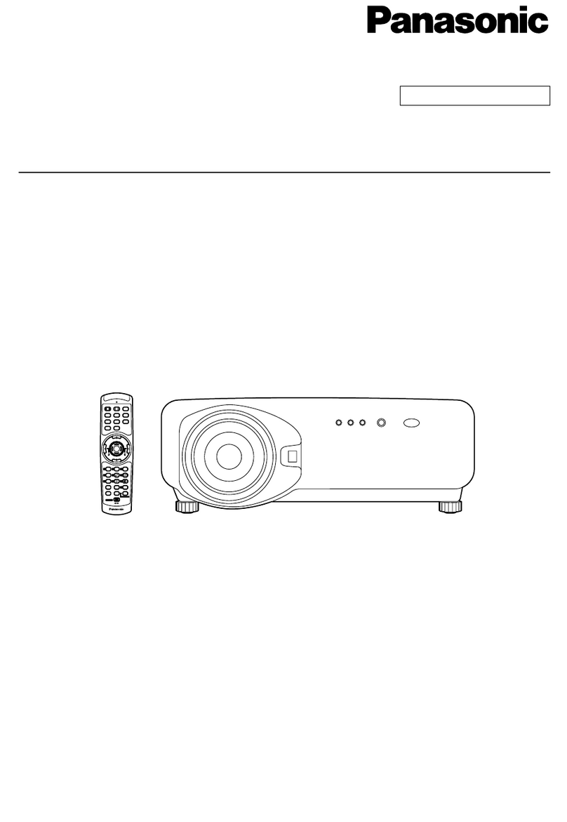 Panasonic PTD7500U - DLP PROJECTOR operating instructions