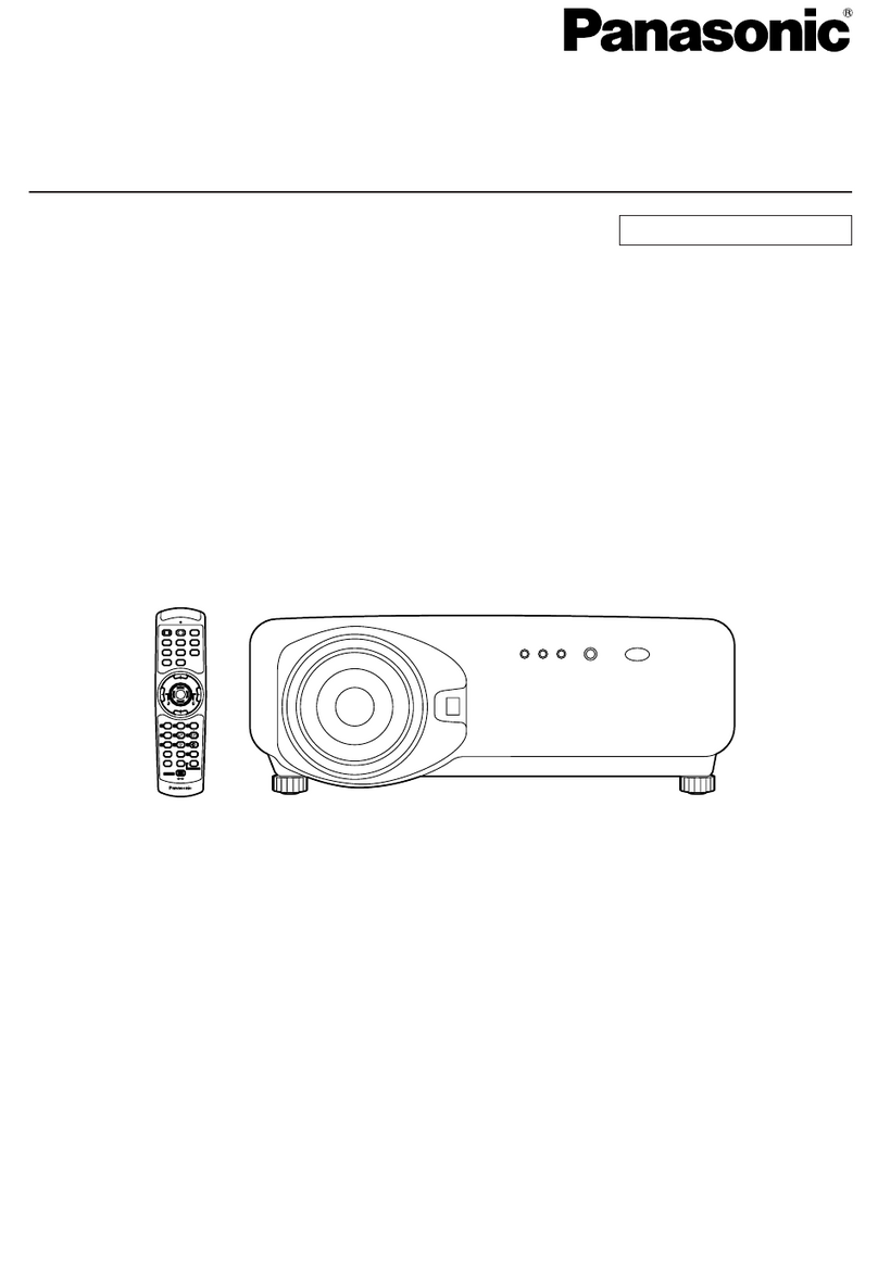 Panasonic PT-DW7700K User manual