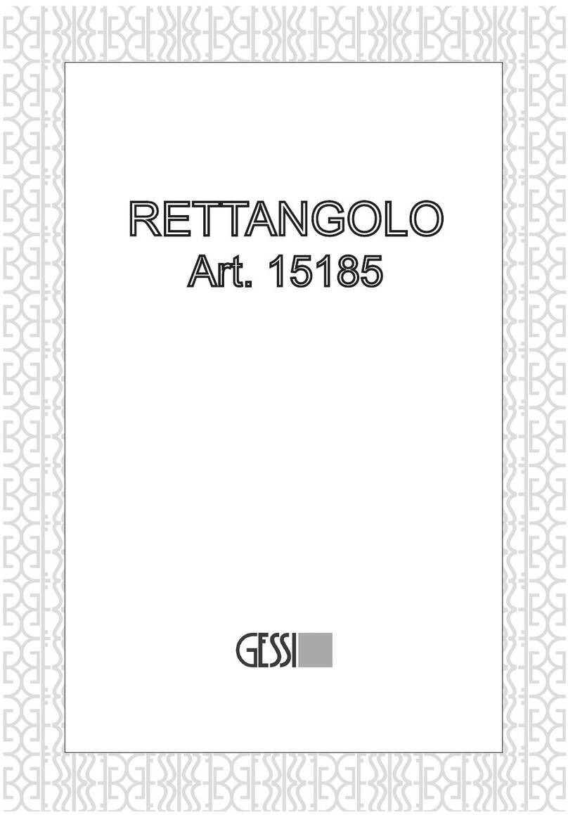 Gessi RETTANGOLO 15185 manual