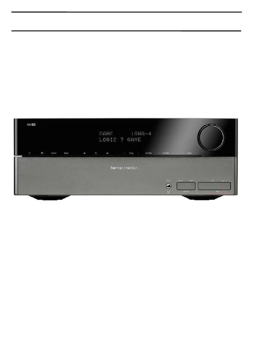 Harman Kardon AVR 160/230 User manual