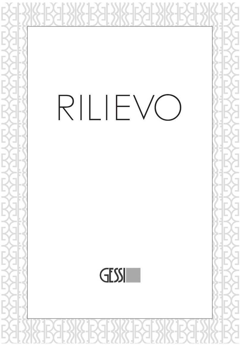 Gessi RILIEVO 59106 User manual Gessi RILIEVO 59106 User manual