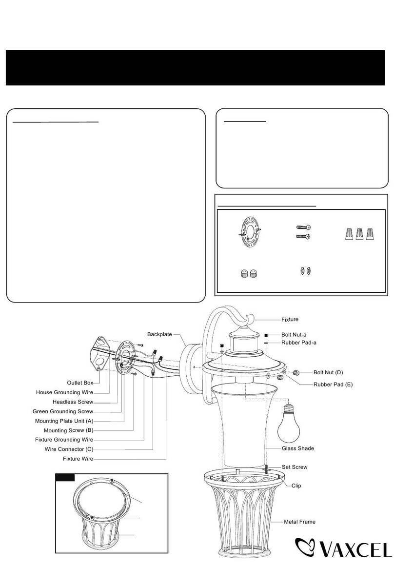 Vaxcel T0594 Instruction manual