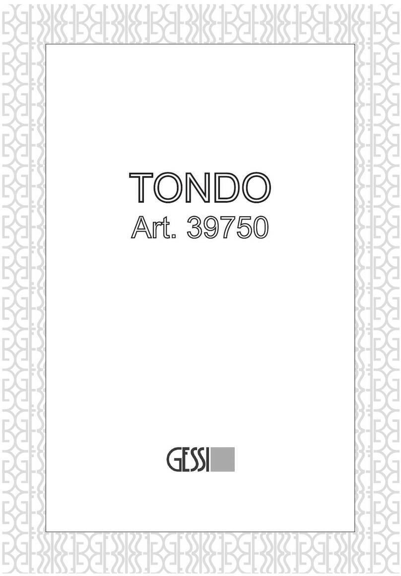 Gessi TONDO 39750 User manual