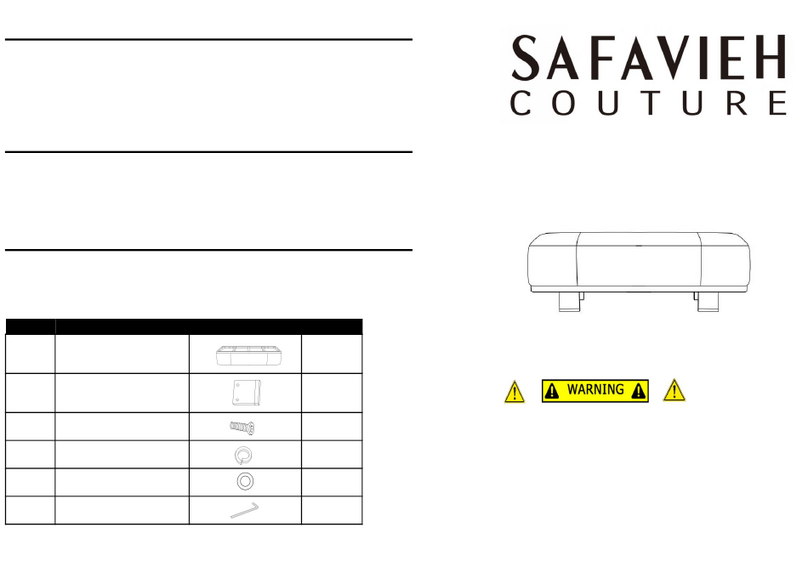 SAFAVIEH COUTURE Abrianna SFV5115 User manual