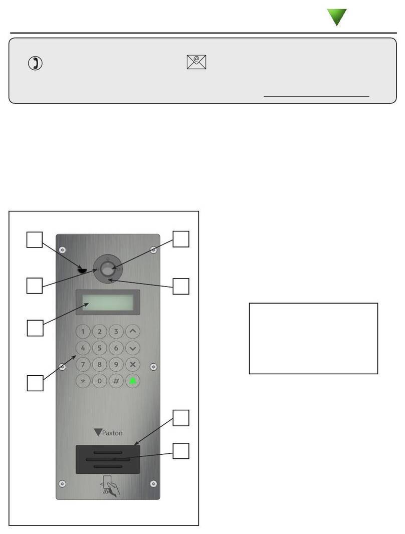 Paxton Ins-30208-US User manual