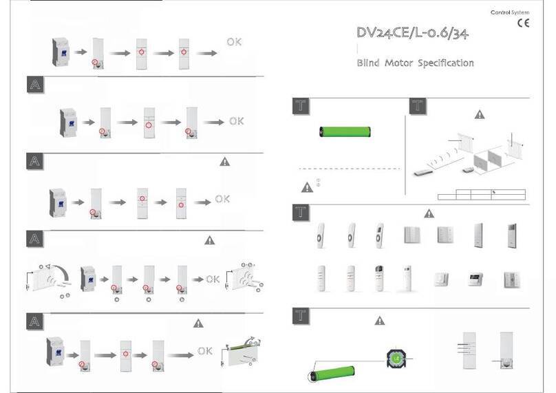 Dooya DV24CE/L-0.6/34 Installation Dooya DV24CE/L-0.6/34 Installation