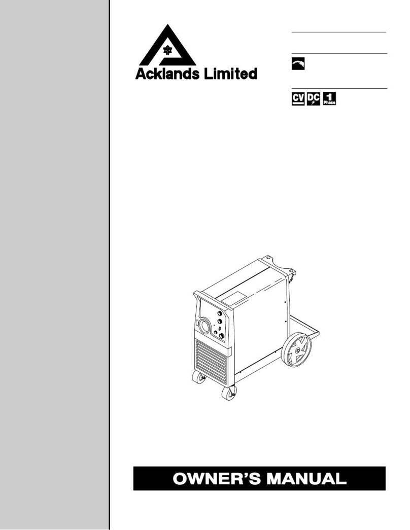 Acklands Limited AK-MATIC 1250X owner's manual