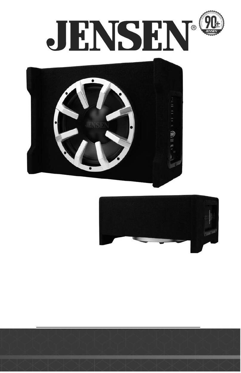 Jensen JW10A Installation & owner's manual