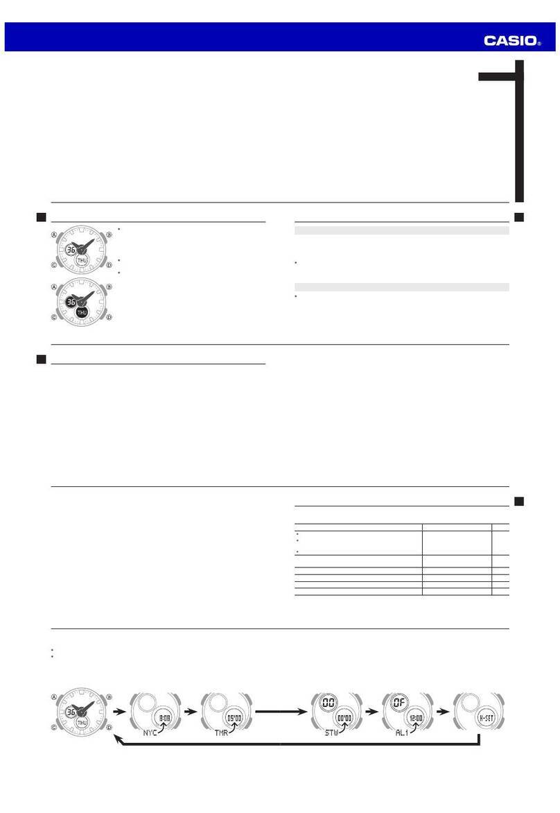 Casio G-Shock Baby-G BA-125-1AER User manual Casio G-Shock Baby-G BA-125-1AER User manual