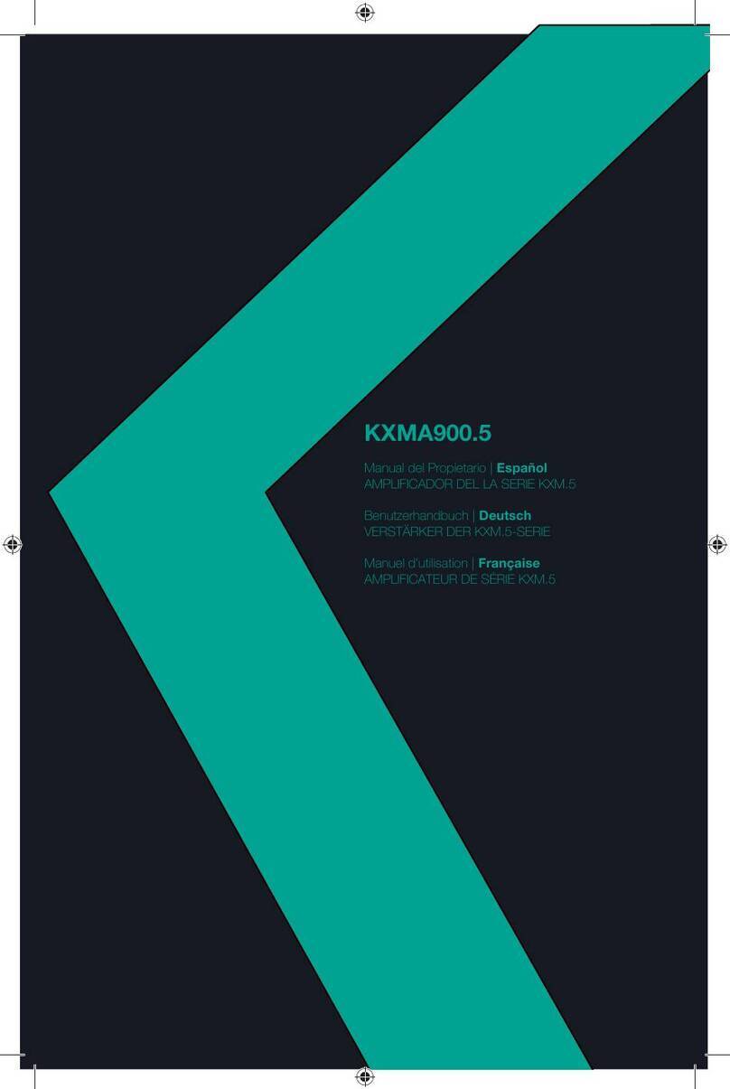 Kicker KXMA.5 Series User manual