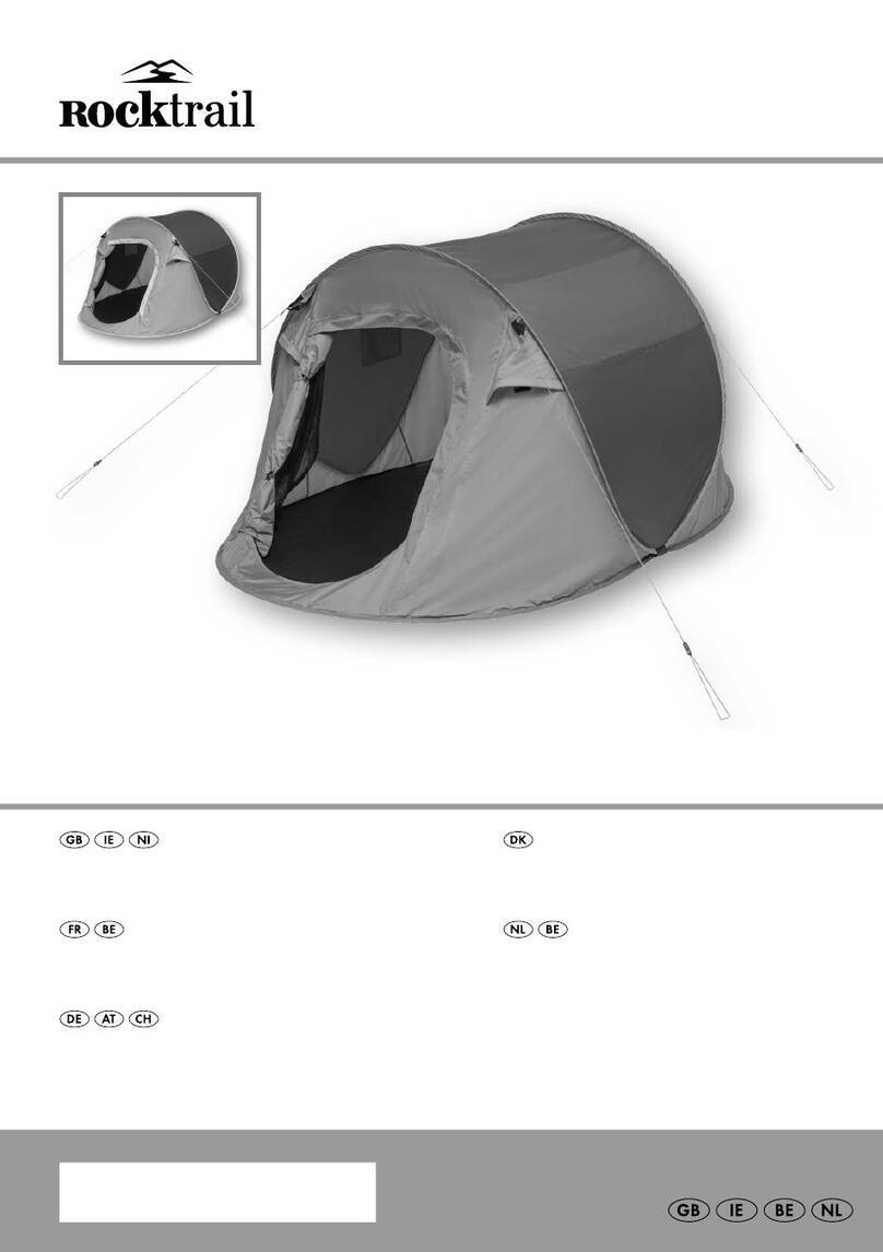 Rocktrail POP-UP TENT 2.1 Operation and safety notes