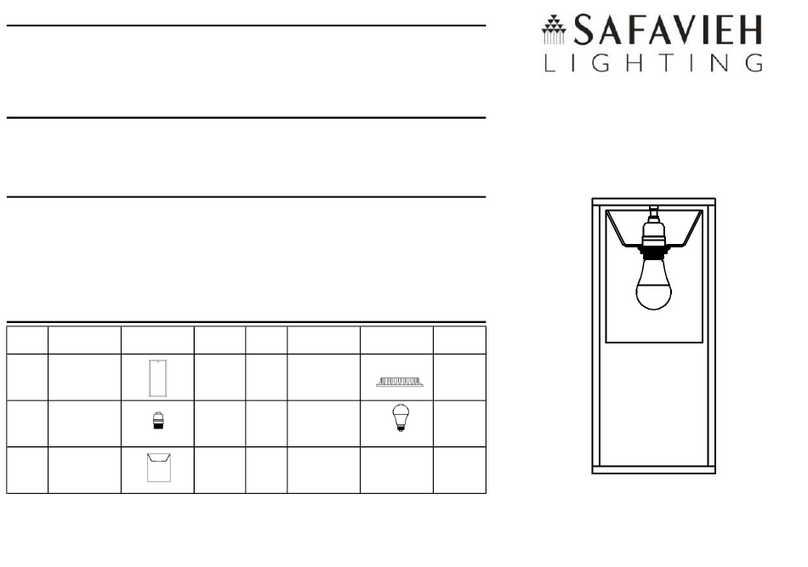 Safavieh TAMIKO TBL4476 User manual