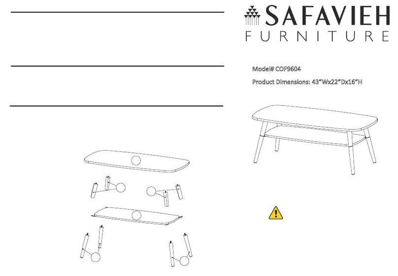 Safavieh Furniture Karou COF9604 manual