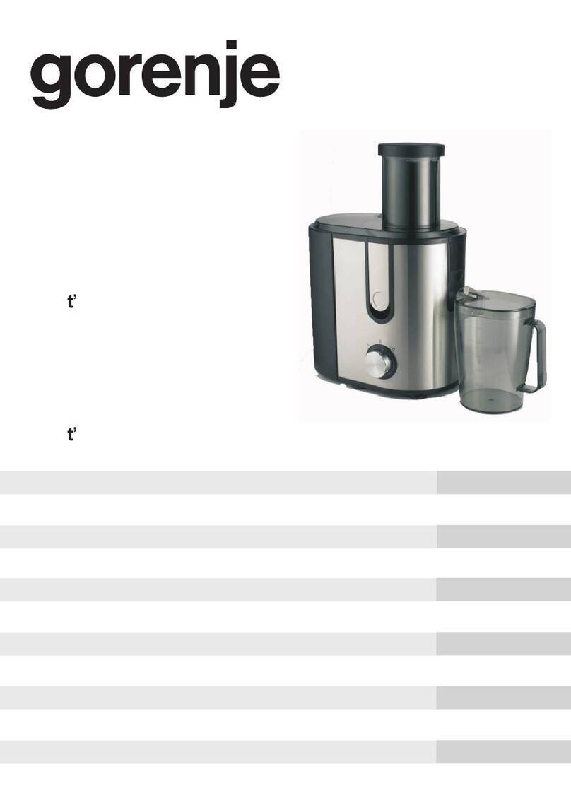 Gorenje JC 900 E instruction manual
