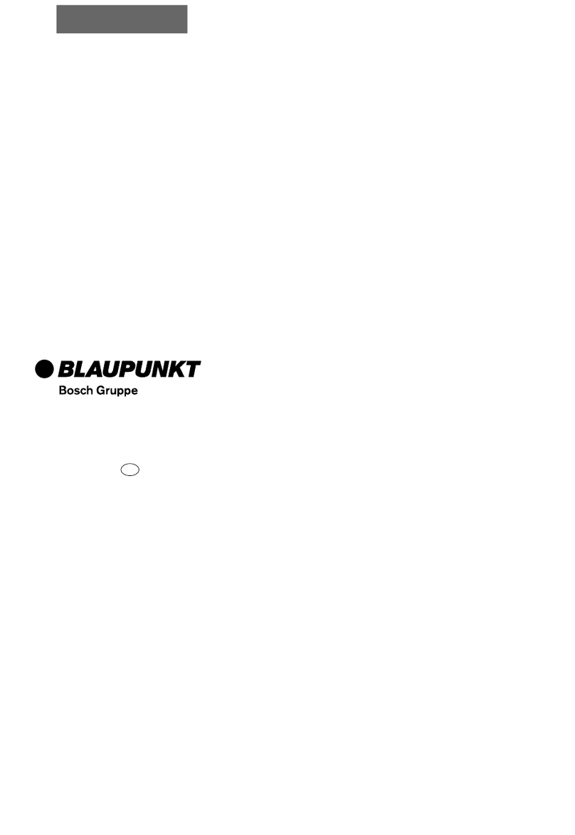 Bosch BLAUPUNKT GTA 400 operating instructions