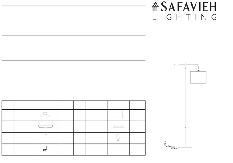Safavieh Lighting THERA FLL4130 manual