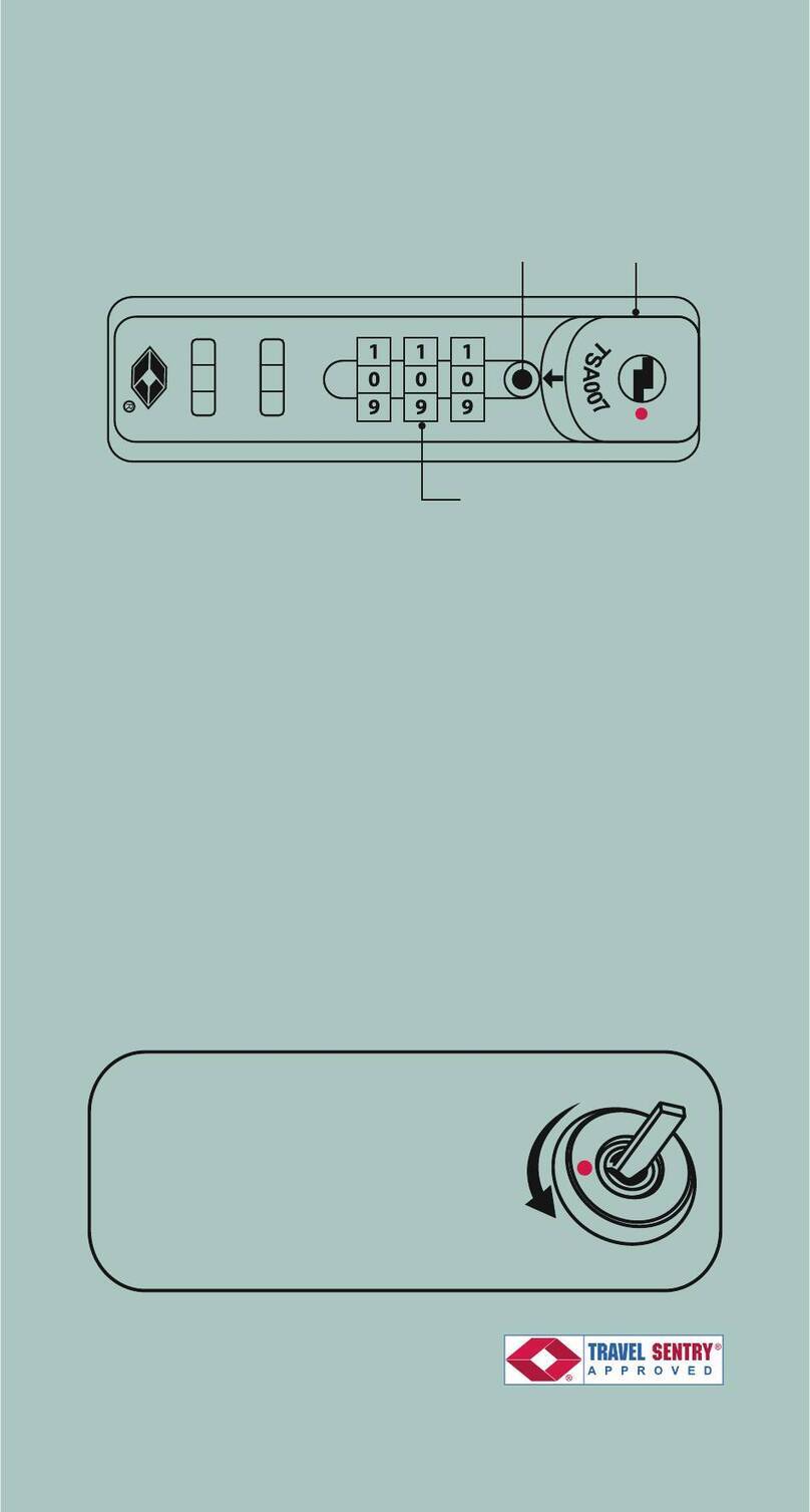 TRAVEL SENTRY TSA ES-059 instructions