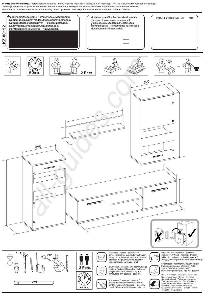 Trendteam 1573-001-02 Assembly instructions Trendteam 1573-001-02 Assembly instructions