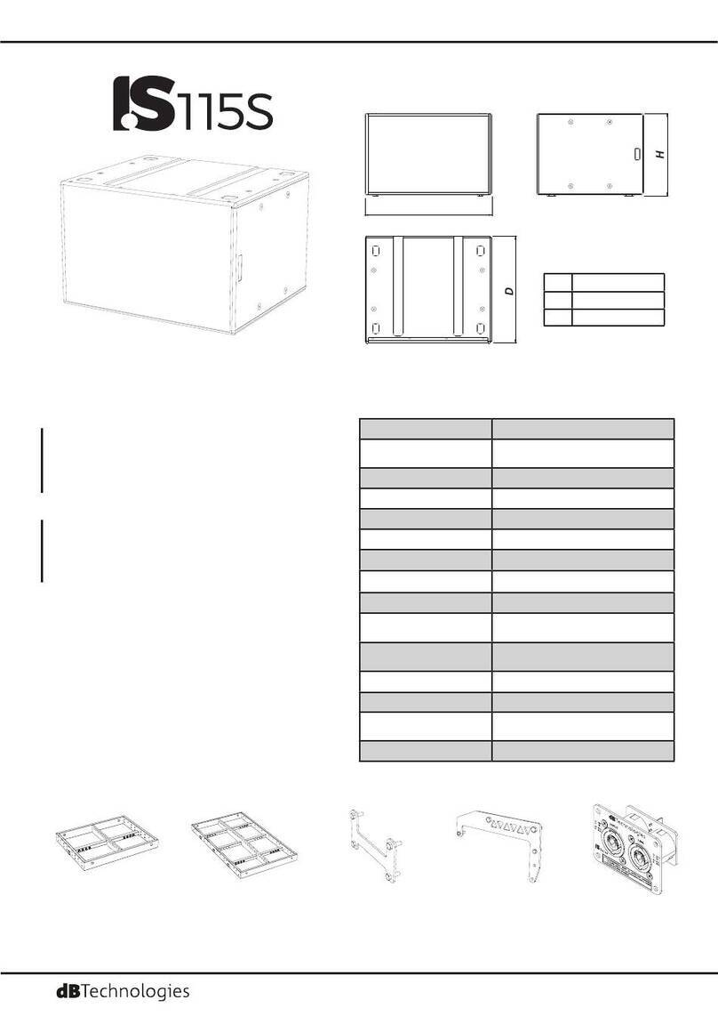dB Technologies IS115S Manual