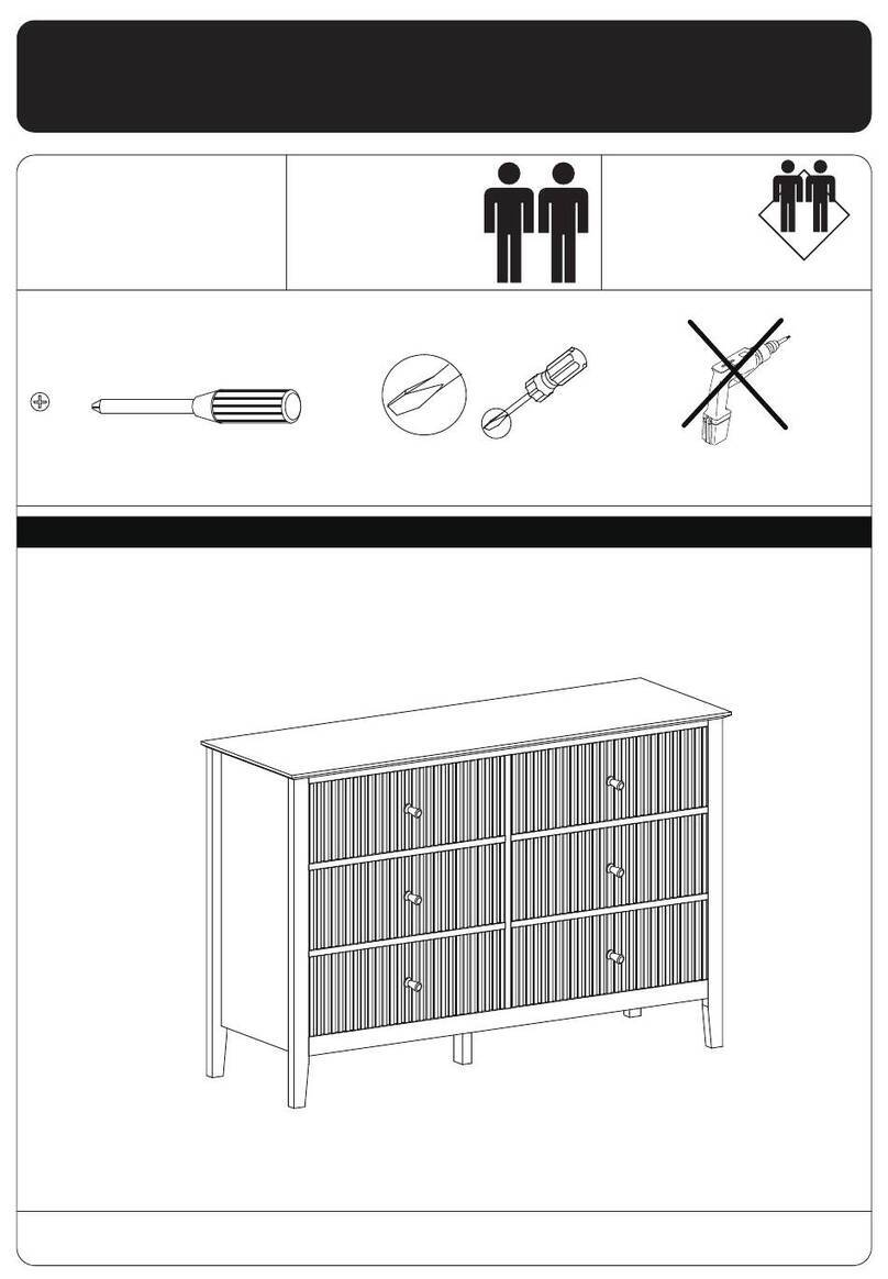 Matt Blatt Zara Fluted 6 Drawer Chest User manual Matt Blatt Zara Fluted 6 Drawer Chest User manual