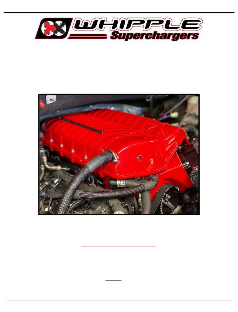 Whipple M-6066-F150SCA installation manual