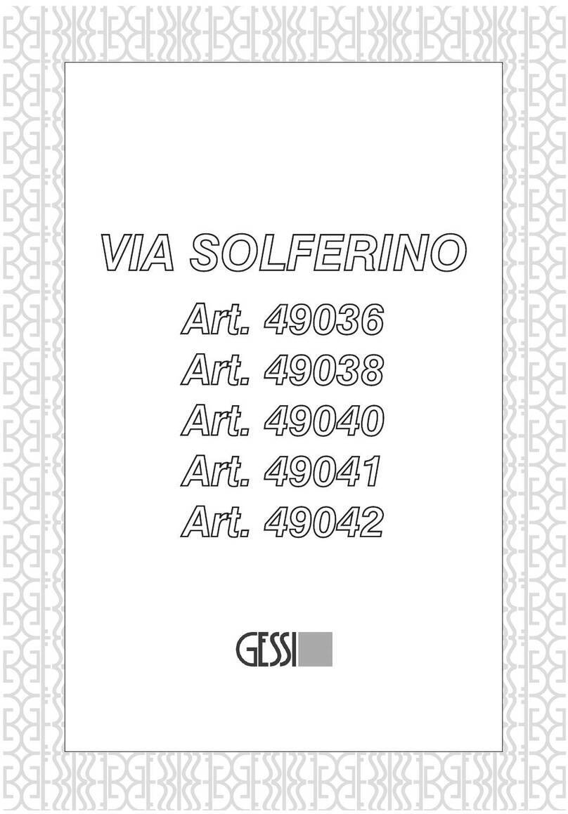 Gessi VIA SOLFERINO 49036 manual