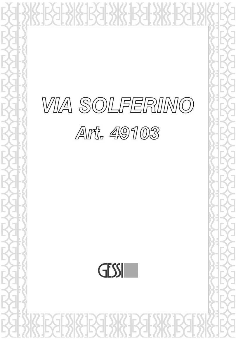 Gessi VIA SOLFERINO 49103 User manual