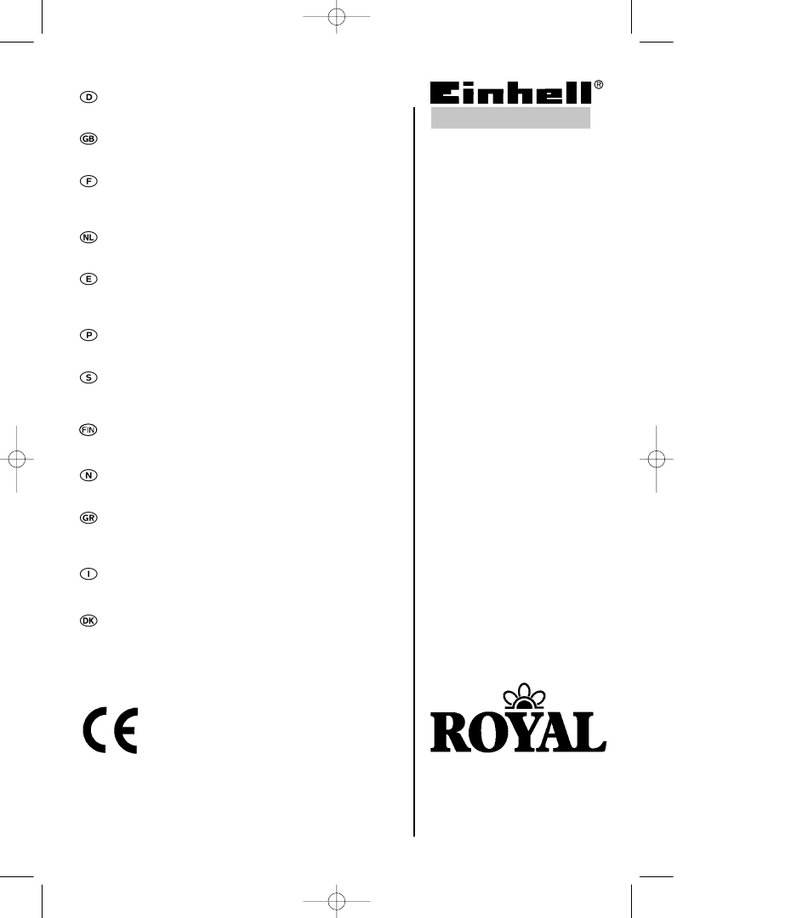 EINHELL ROYAL TDM 1000-S User manual EINHELL ROYAL TDM 1000-S User manual