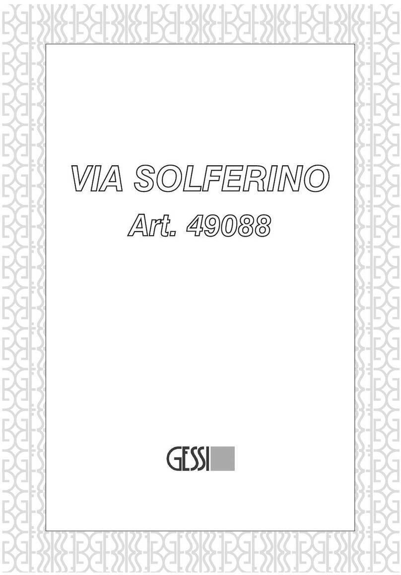 Gessi VIA SOLFERINO 49088 User manual