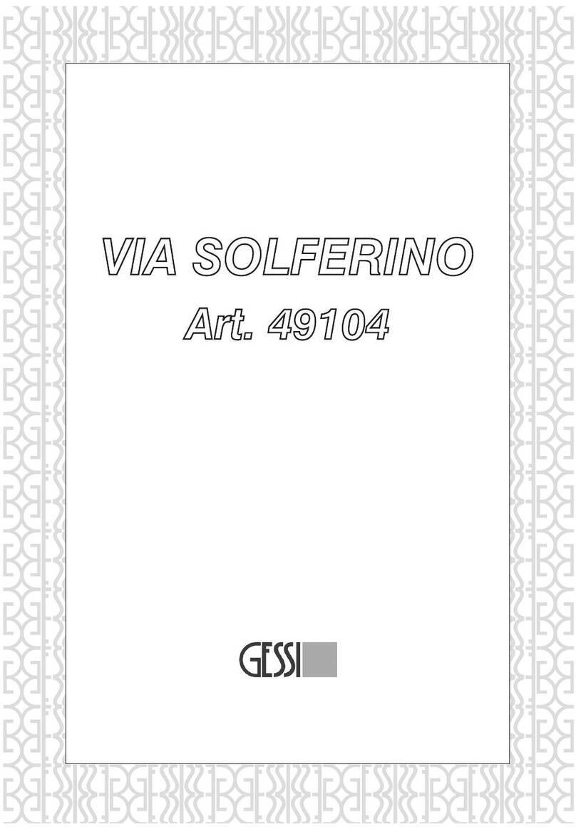 Gessi VIA SOLFERINO 49104 manual