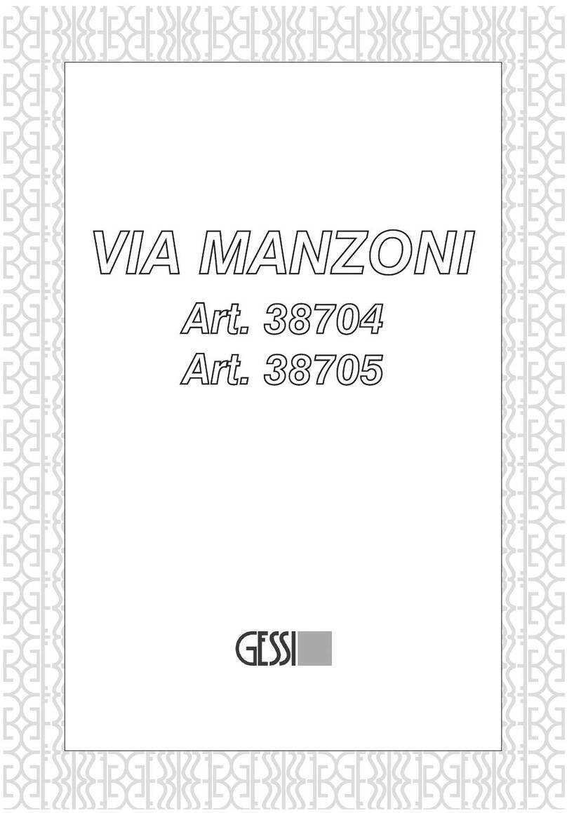 Gessi VIA MANZONI 38704 User manual