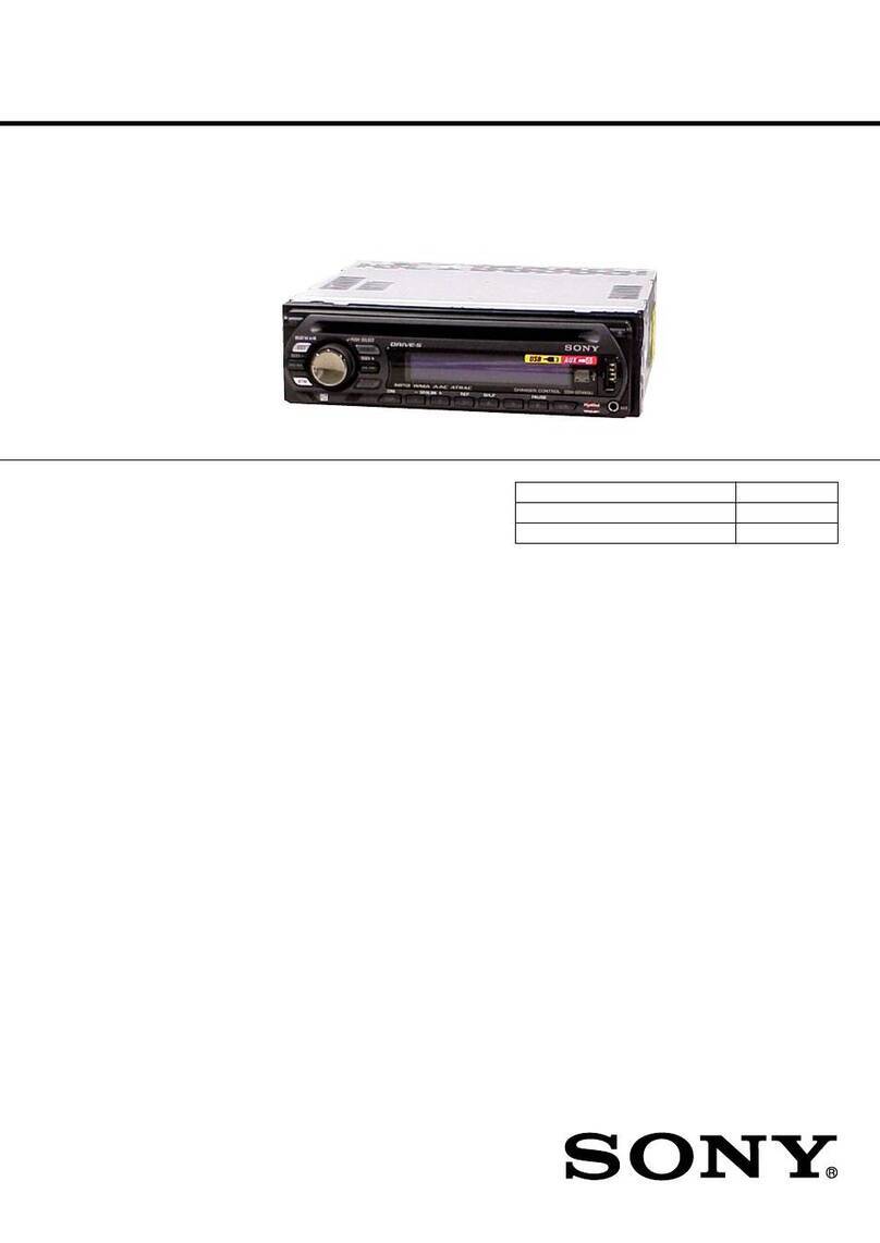 Sony CDX-GT460U User manual Sony CDX-GT460U User manual