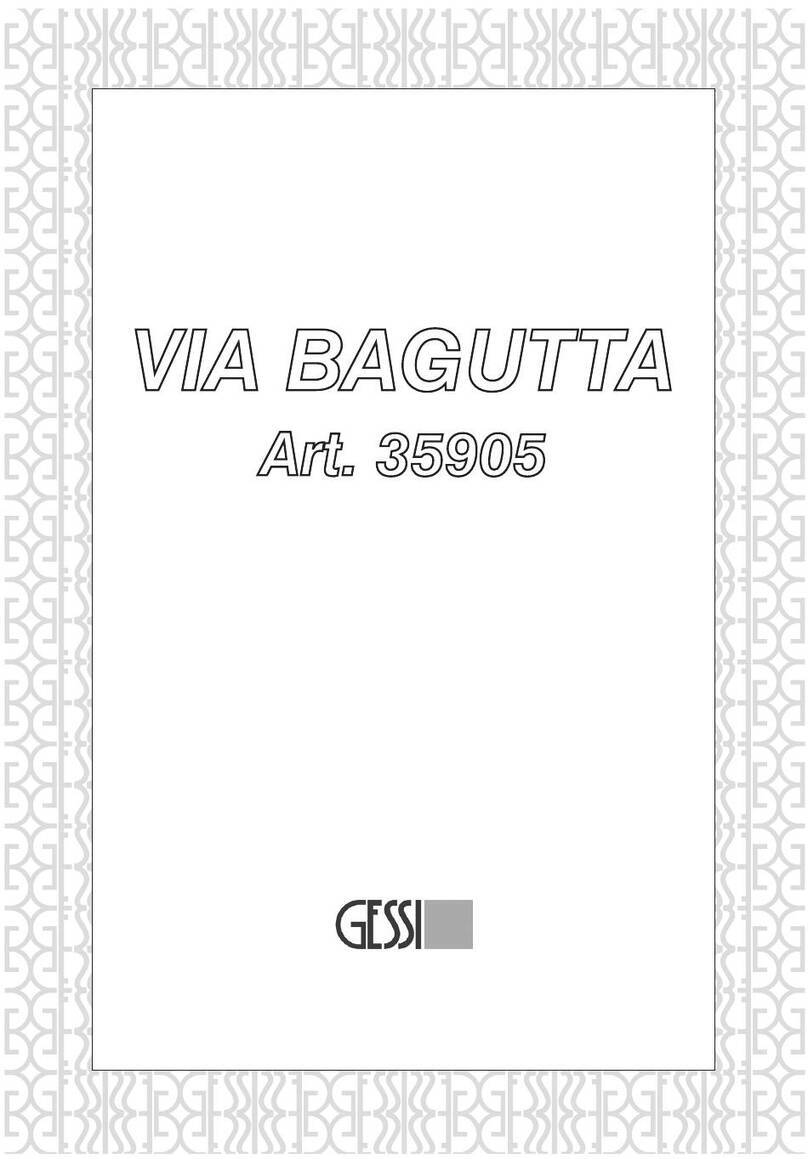 Gessi VIA BAGUTTA 35905 manual