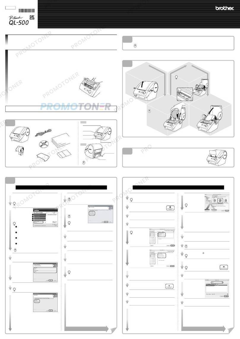 Brother P-Touch QL-500 User manual
