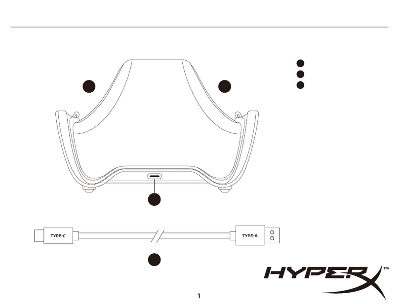 HyperX ChargePlay Duo quick start guide