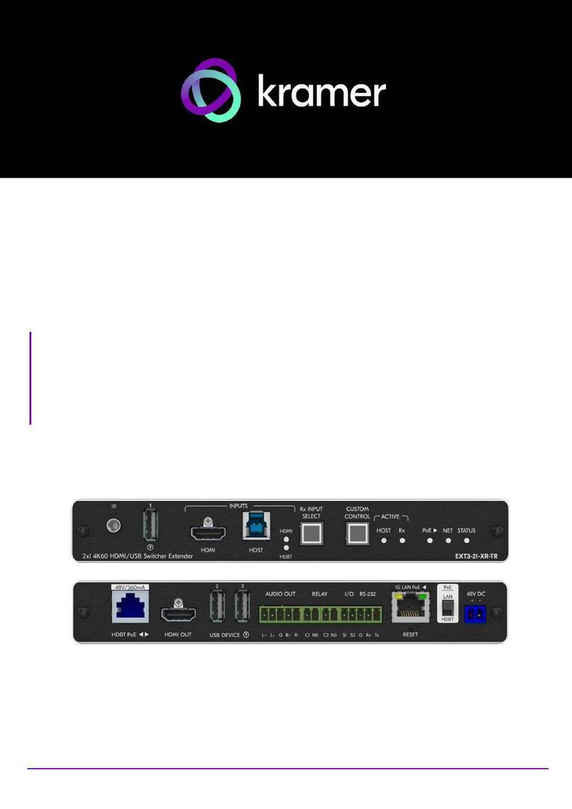 Kramer EXT3-C-XR-TR user manual