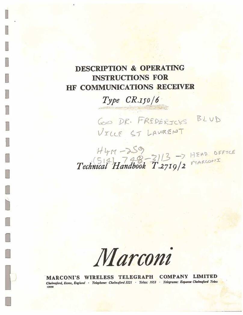 Marconi CR150/6 Manual