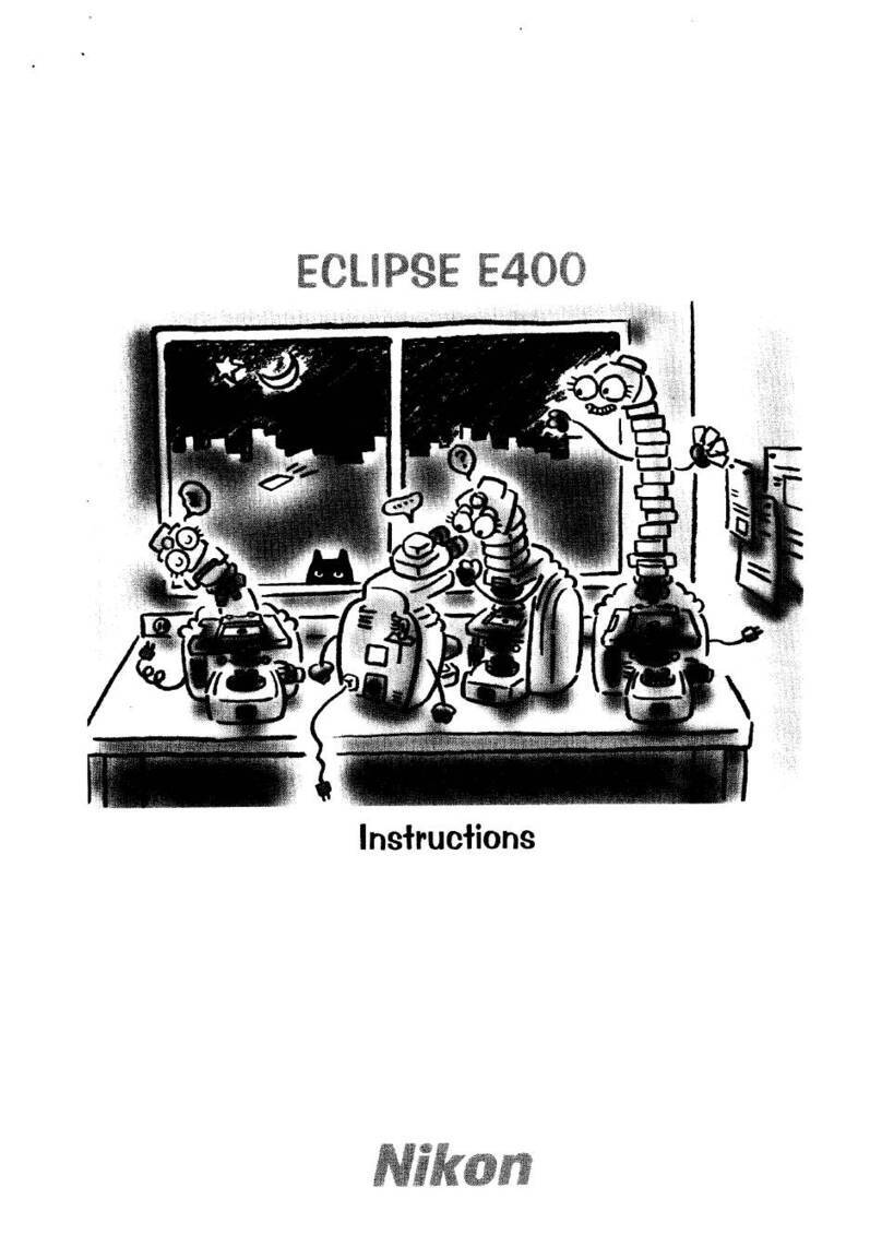 Nikon Eclipse E400 User manual Nikon Eclipse E400 User manual