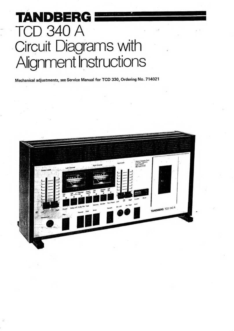 TANDBERG TCD 340 A manual