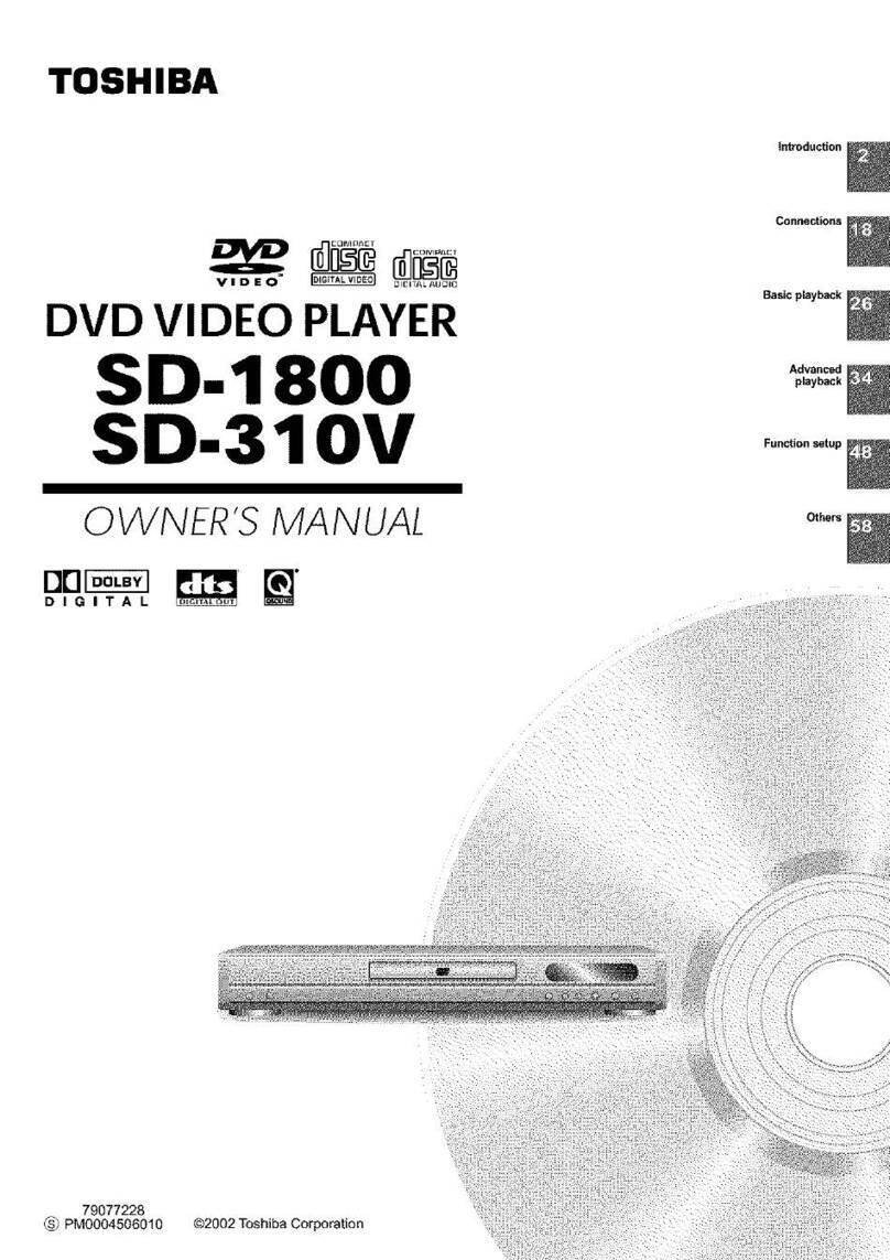 Toshiba SD-1800 User manual